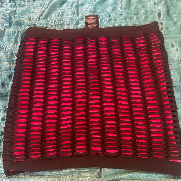 Y2K Bebe mini skirt Black Pink M/L - Picture 4 of 5